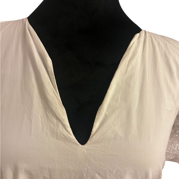 Rails Womens GIA White Woven Tiered V-Neck Midi Dress S *NO BELT* - Picture 6 of 6